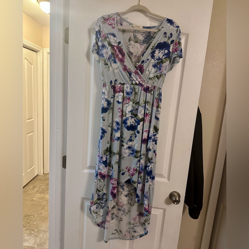 High low floral dress